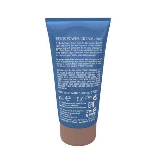 Shiatsu - Penis Power Cream Japanese Mint & Bamboo - 30ml photo