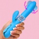 Bang! - Rotating Rabbit Vibrator - Blue photo