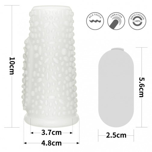 Lovetoy - Knights Drip Vibro Ring - White photo