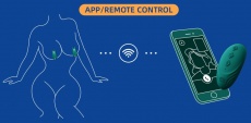 Zalo - Nave 可APP遙距控制乳頭震動器 - 黑曜石黑色 照片