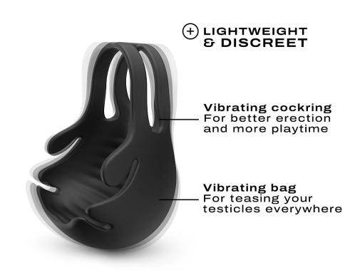 Dorcel - Fun Bag 睪丸震動刺激器 - 黑色 照片