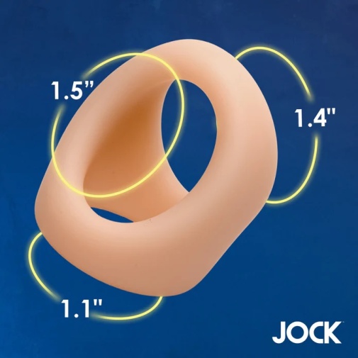 Jock - 陰莖及陰囊2重環 - 米色 照片