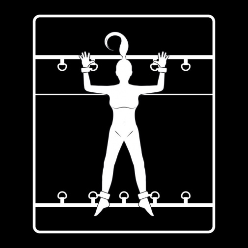 Fetish Submissive - 豪華床上束縛套裝 - 黑色 照片