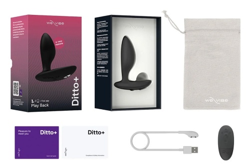 We-Vibe - Ditto+ 遙距後庭震動器 - 黑色 照片