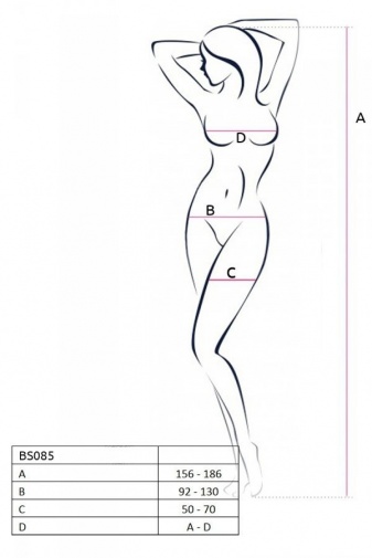 Passion - Bodystocking BS085 - Black photo