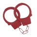 Ouch - Classic Metal Hand Cuffs - Red 照片-2