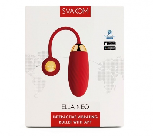 SVAKOM - Ella Neo APP 控制互動型無線震蛋 - 紅色 照片