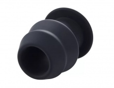 MT - External Hollow Anal Plug S - Black photo