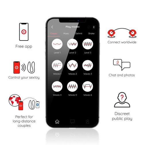 Oninder - Lisboa App Controlled Double Vibe - Black photo