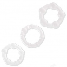 Lovetoy - Power Plus Triple Beaded Ring Set - Clear photo