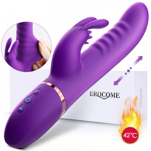Erocome - 小犬座 加熱推撞震動棒 - 紫色  照片
