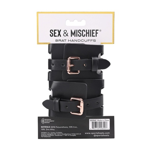 Sex&Mischief - Brat 手銬 - 黑色 照片