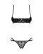 Obsessive - Nutris Crotchless Set - Black - M/L photo-4