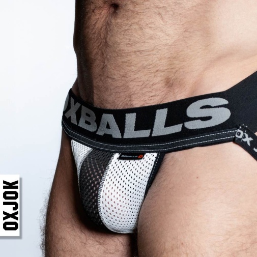 Oxjok - Airmesh Jockstrap w Ring - Ice White - L photo