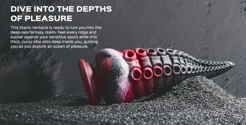 Honey Play Box - Lava Tentacle Dildo - Black photo