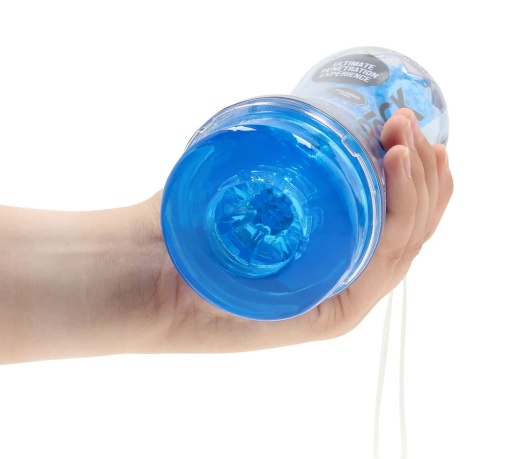 RealRock - Easy Rider Textured Cup Masturbator - Blue photo