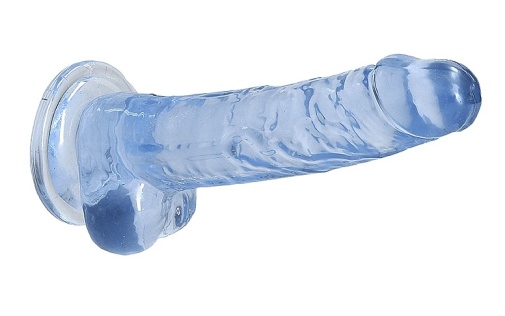 RealRock - 7" Realistic Dildo w Balls - Blue photo