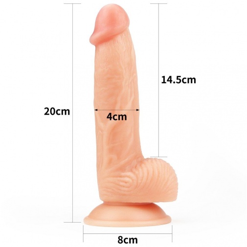 Lovetoy - 8" The Ultra Soft Dude - Flesh photo