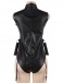 Ohyeah - Open Bust Restraint Teddy - Black - XL photo-7