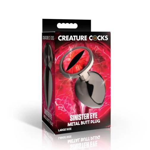 Creature Cocks - 凶兆怪物眼睛後庭塞 大碼 - 紅色 照片