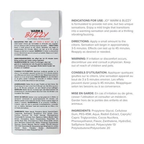 JO - Warm and Buzzy Clitoral Stimulant for Her - 10ml photo