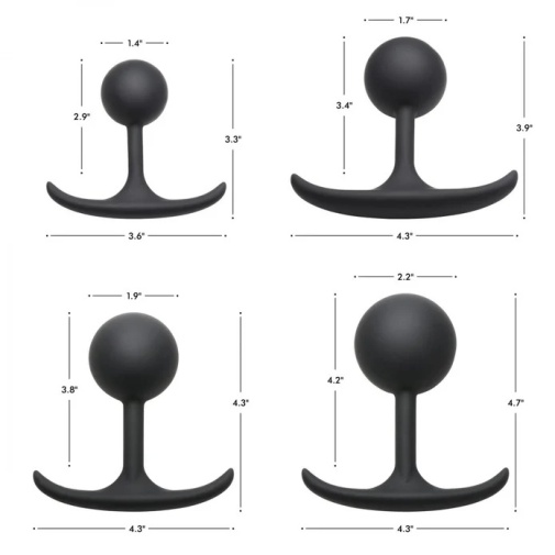 Heavy Hitters - Weighted Round Plug S - Black photo