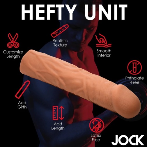 Jock - 3" 超长阴茎套 - 肉色 照片