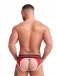 Mister B - Urban Lisbon Jock Brief  露股内褲 - 紅色/綠色 - 中碼 照片-6