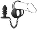 Black Velvets - Ball Cage w Butt Plug photo-6