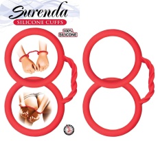 Nasstoys - Surenda Silicone Hand Cuffs - Red photo