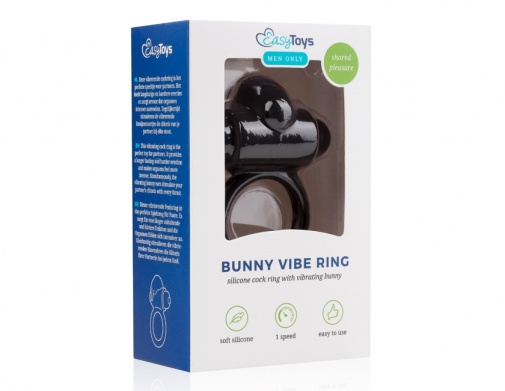 Easytoys - Bunny 震動環 - 黑色 照片
