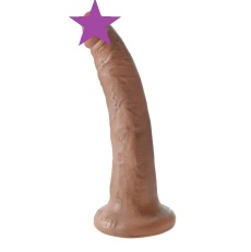 King Cock - 彷真假陽具 7″ - 焦糖色 照片