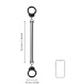 Ouch - Spreader Bar w Cuffs - Silver photo-5