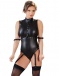 Ohyeah - Open Bust Restraint Teddy - Black - M photo-3