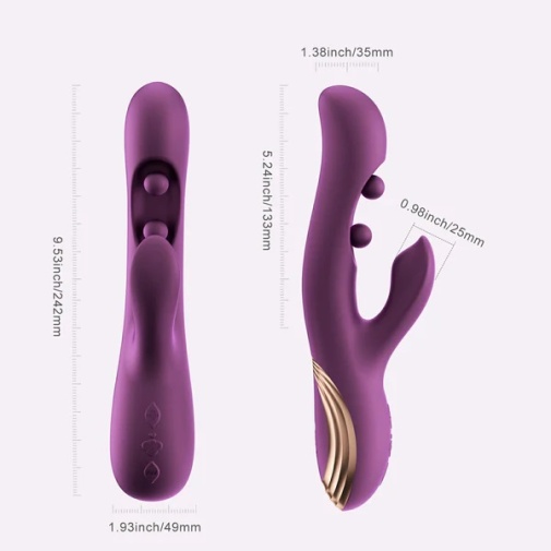Honey Play Box - Gem App Sensing Rabbit Vibrator - Black photo