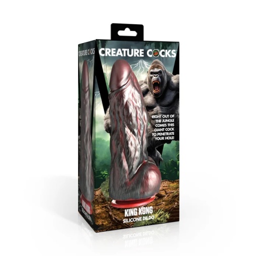 Creature Cocks - King Kong Dildo - Black/Red photo