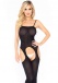 Leg Avenue - Suspender Crotchless Bodystocking - Black photo-4