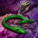 Creature Cocks - 毒蛇滑行 蛇形軟管 21.6" - 綠色 照片-3