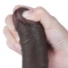 Lovetoy - 7.5" Curved Sliding Skin Dildo - Brown photo-9