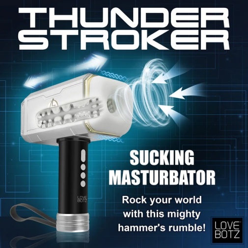 LoveBotz - Thunder Stroker - White photo
