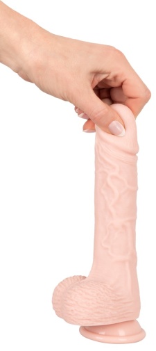 Medical Silicone - 推撞仿真陽具震動棒 - 肉色 照片