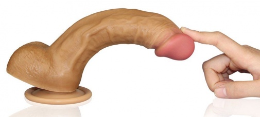 Lovetoy - 8" Dual Layered Nature Cock - Flesh photo