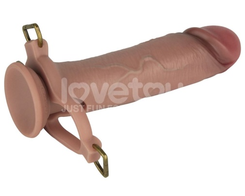 Lovetoy - 9'' Ingen Enhanced Strap-On Set XS-M - Flesh photo