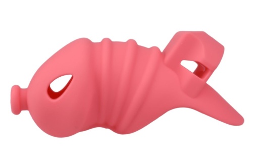 FAAK - Long Resin Chastity Cage - Red photo
