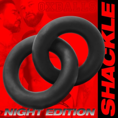 Oxballs - Shackle Double Ring - Night Black photo