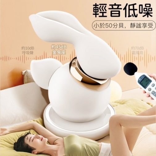 Erocome - Lep 兔子造型吸吮震動多用途按摩器 - 白色 照片