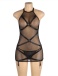 Ohyeah - Garter Mesh Dress - Black - M photo-5