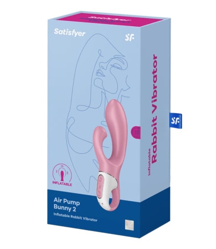 Satisfyer - Air Pump 兔子震动棒 - 粉红色 照片