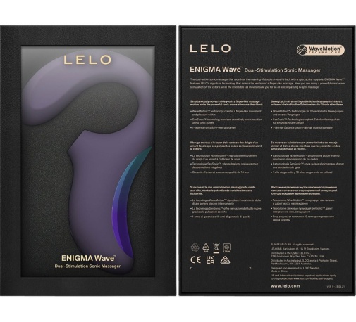 Lelo - Enigma Wave Clitoral Stimulator - Cyber Purple photo