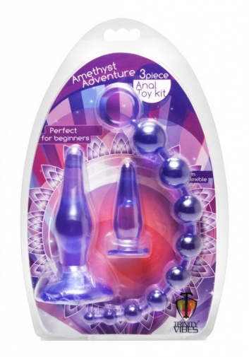 Trinity Vibes - Amethyst Adventure 后庭玩具 3件装 - 紫色 照片